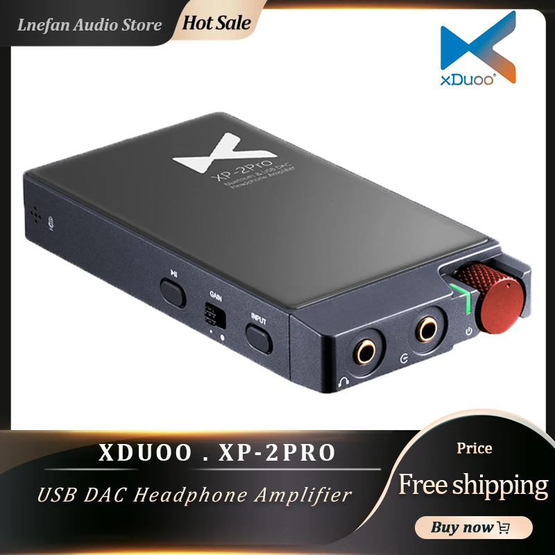 

XDuoo XP-2 Pro Headphone Amplifie ESS9018K2M DAC USB XMOS XU208 DSD256 32Bit 384KHz Bluetooth5.0 CSR8675 LDAC Audio Decoding AMP