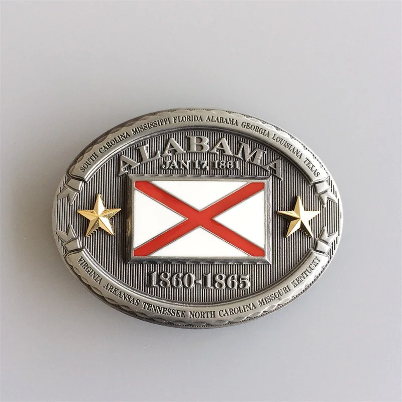 Novo estilo vintage bandeira oval cinto fivela gurtelschnalle também estoque nos eua BUCKLE-FG008