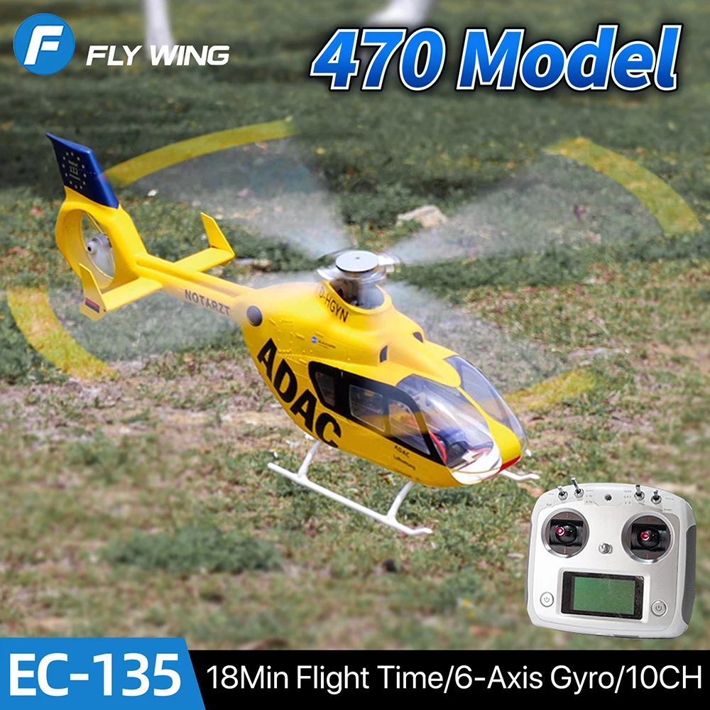 Fly Wing EC-135 RC Helicopter 10CH 6-Axis Gyro  GPS 5000mAh Aircraft With ACE Flight Control