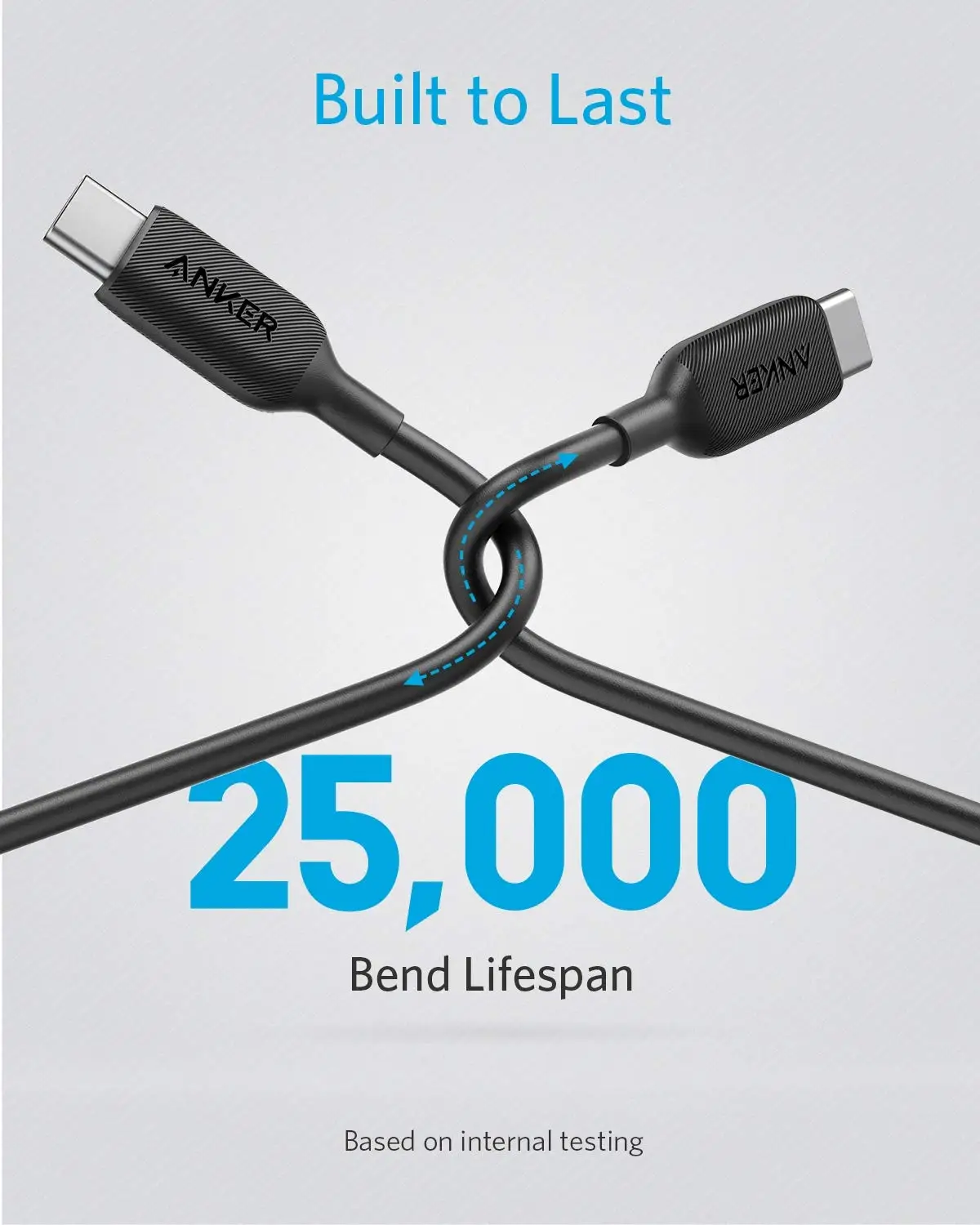Câble Anker USB C 60 W 3 pieds Powerline III USB-C vers USB-C 2.0 Câble de chargeur pour téléphone MacBook