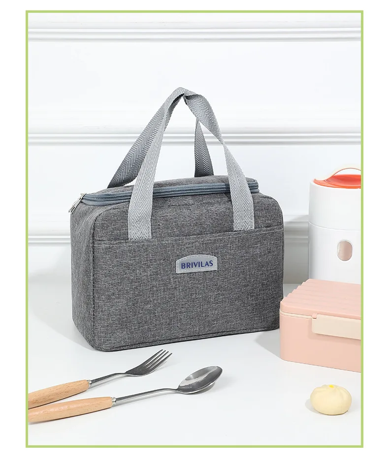 Lunchtasche mit Schultergurt, Griff, Kühltasche für Damen, tragbare Lebensmitteltasche für Arbeit, Studenten, Thermo-Lunchbox, Kühlschranktasche – Detail 35