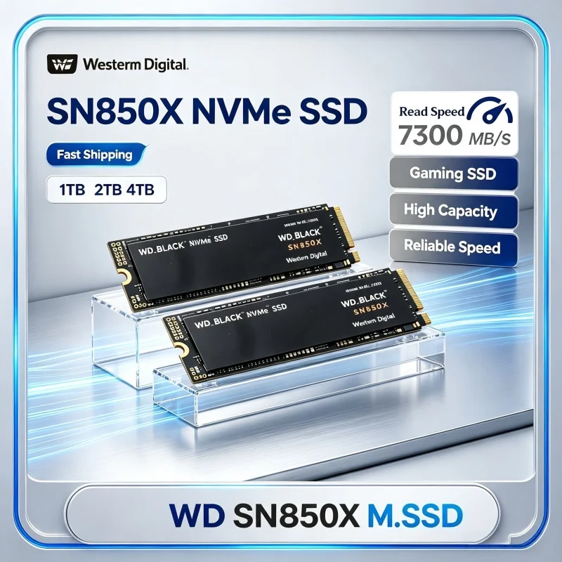 4TB WD_BLACK SN850X M.2 NVMe SSD PCIe Gen4 X4 Internal Solid State Drive Large Capacity Gaming Storage For Notebook Desktop