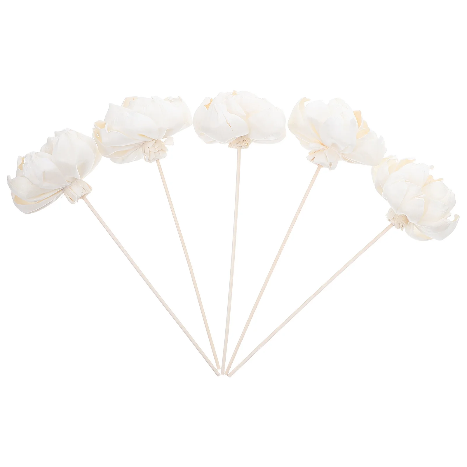 

5Pcs Peony Flower Diffuser Sticks Aroma Oil Home Fragrance Reed Sticks for Bedroom Office Bathroom Decor Diffuser Reeds