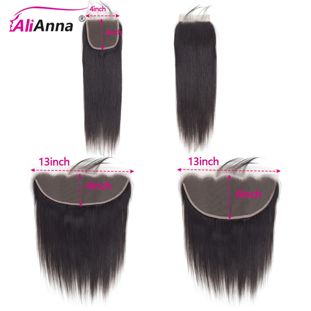 4x4 Lace Closure Human Hair Only Straight 13x4 13x6 Transparent HD Lace Frontal Ear To Ear 100% Human Hair Preplucked With Baby Hair 2-5 Days Delivery To UK Thin Swiss Lace Melt Skin Perfectly Natural