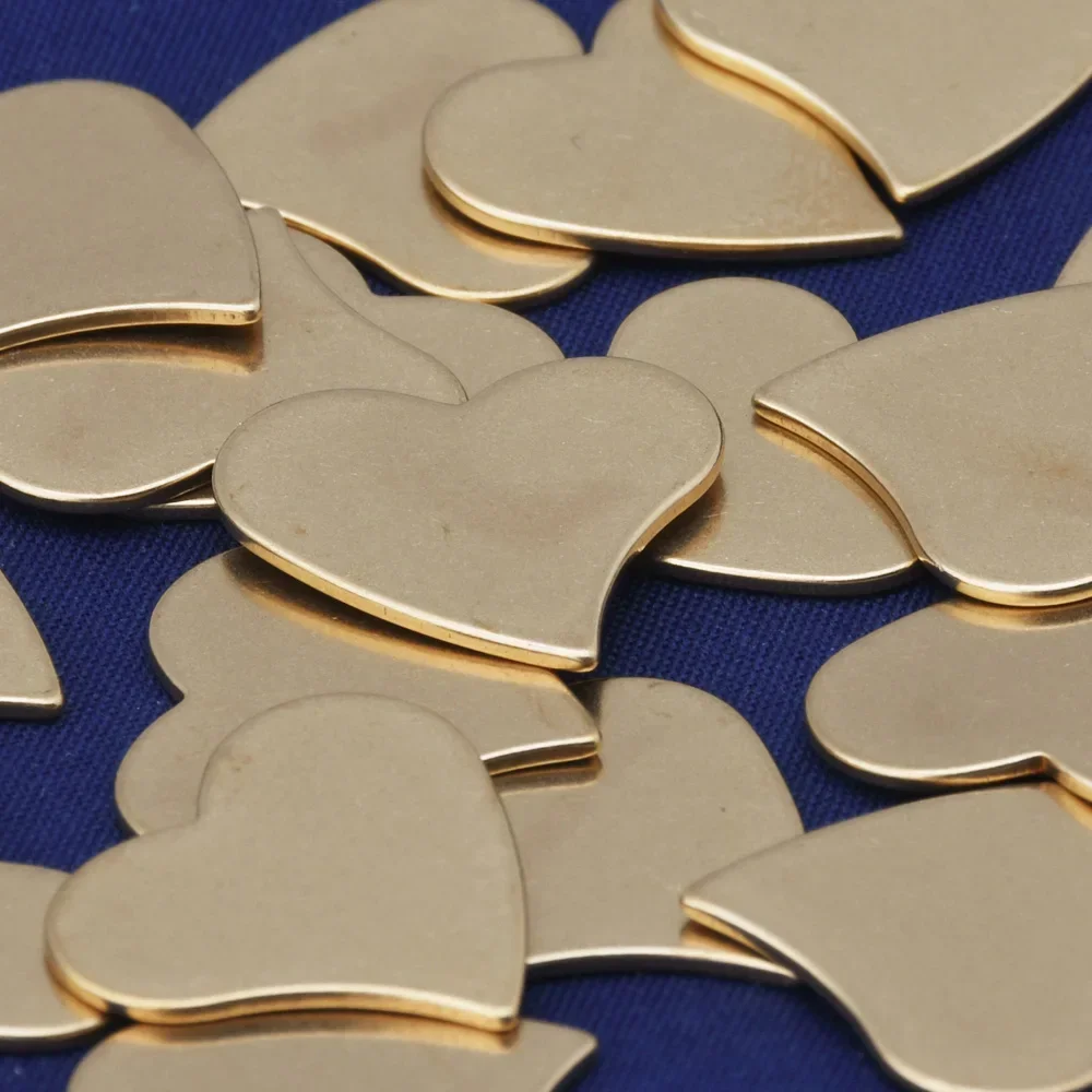 

20pcs Brass Heart Blanks,Jewelry Craft Supplies Tibetara®,3/4"*5/8"(18*16mm) 18 Gauges for Jewelry DIY-10126550