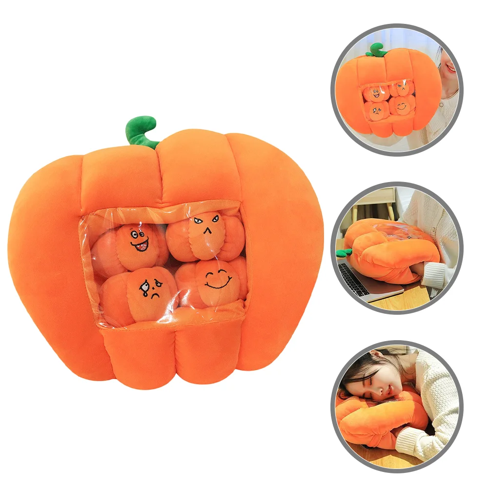 

Pumpkins Decor Plush Throw Pillow Halloween Hand Cover Toy Gift Stuffed Decoration Little Toys