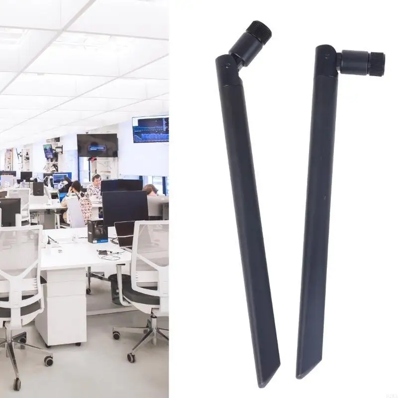 62KA Double Bands WiFi Antenna 2.4GHz 5GHz RPSMA WiFi Antennae for PC Desktops Computer WirelessNetworks Routers