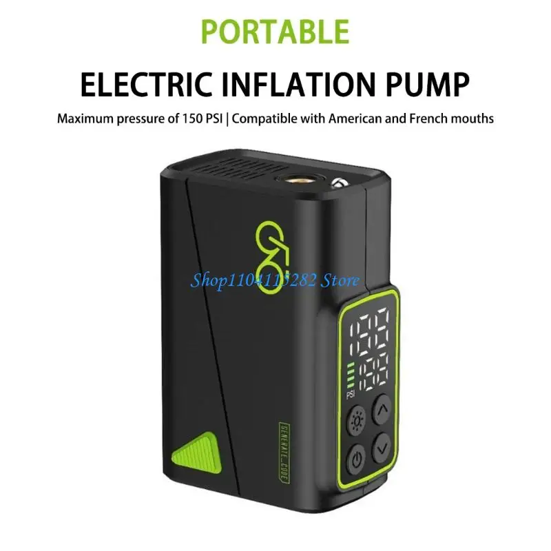 

Quick Fill Double Display Air Compressor 3Min 0-120PSI Auto Stop 5A Current 7.4V