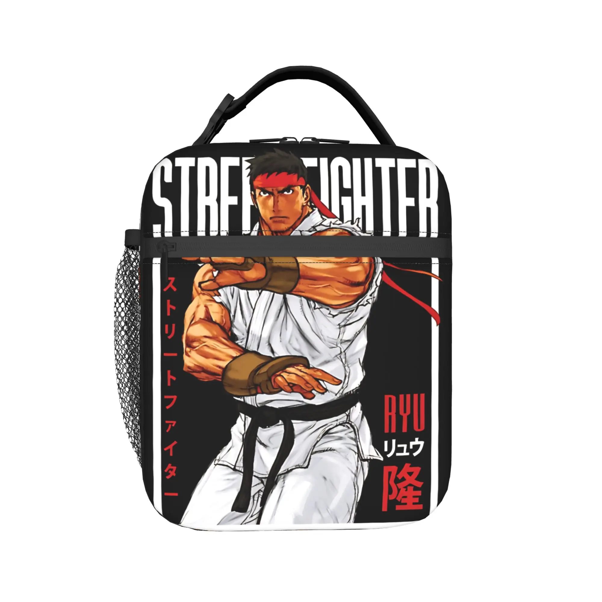 Streets Fighters RYU Movie 2026 Merch Insulated Lunch Bag For Picnic  Food Storage Bag Portable Cooler Thermal Lunch Boxes
