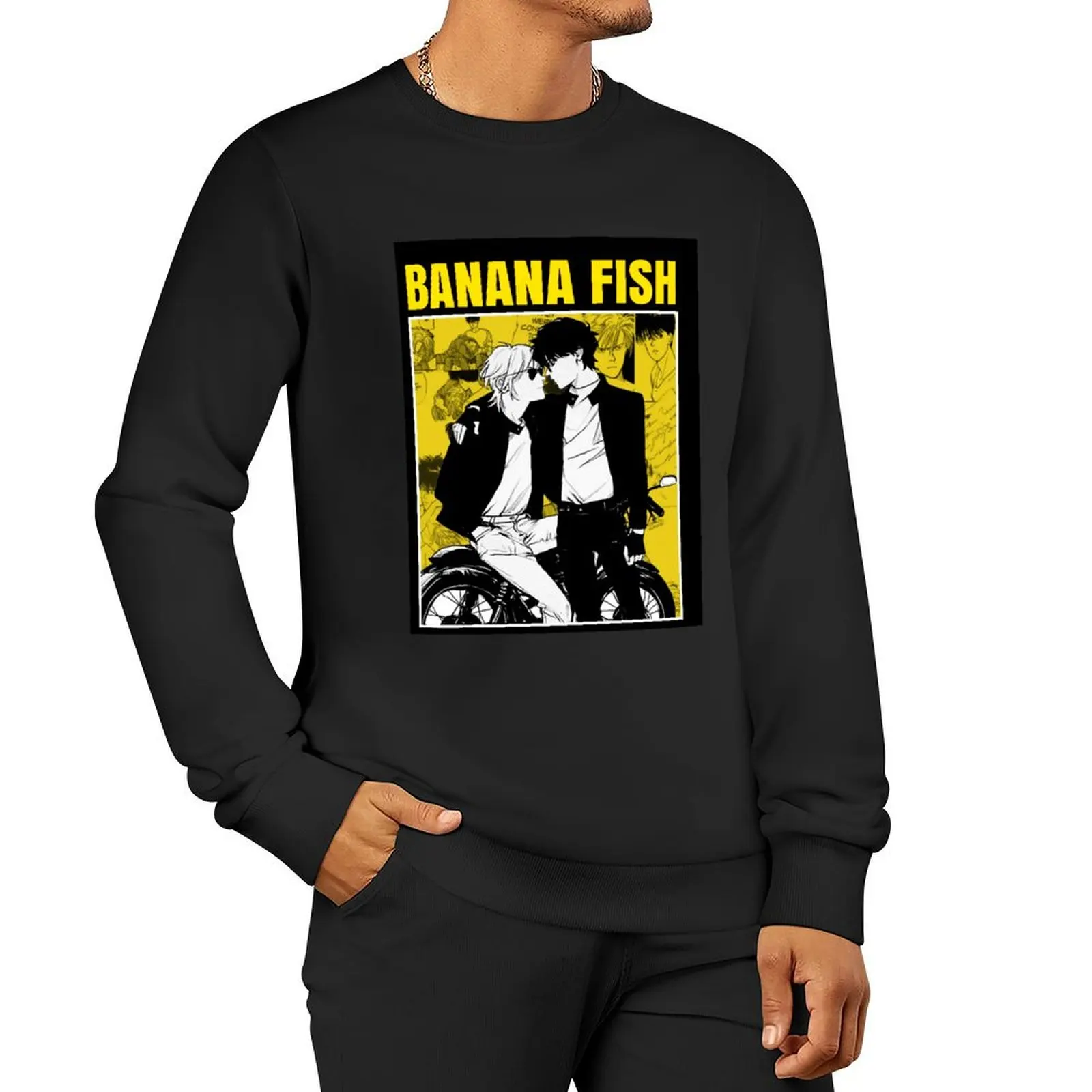 Banana fish Pullover Hoodie men's sweat-shirt set mens designer clothes tracksuit autumn clothes new in sweatshirts