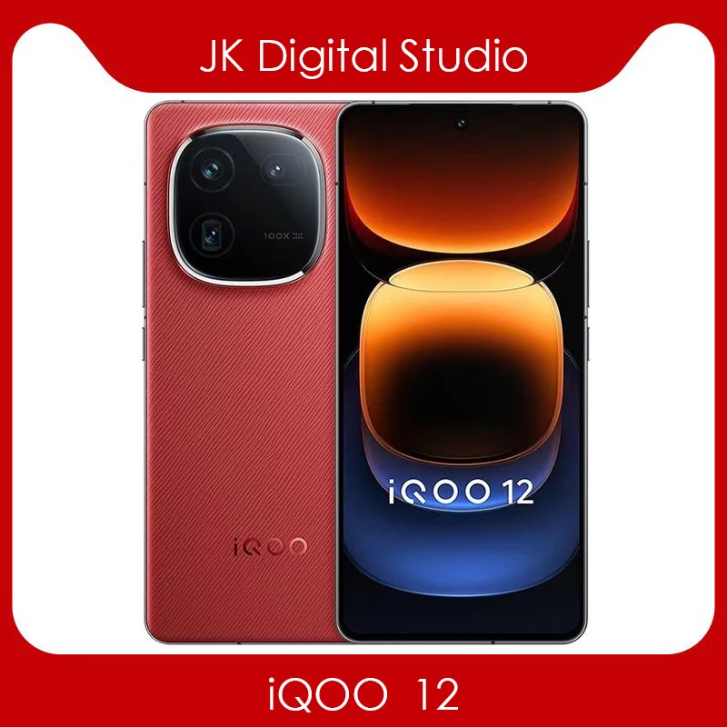 جديد وأصلي VIVO IQOO 12 5G هاتف محمول 6.78 بوصة AMOLED Snapdragon8 Gen3 5000MAh 120 واط فلاش تهمة 50MP كاميرا أندرويد 14 NFC