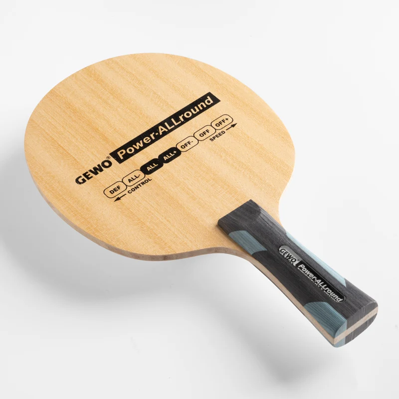 Raqueta de tenis de mesa GEWO POWER ALLROUND Original, 5 capas, Control de madera, paleta de bate de Ping Pong equilibrada