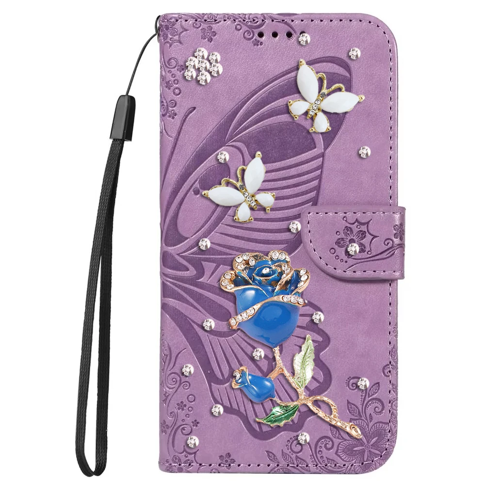 

Wallet Multi-card Leather Case For Samsung Galaxy S23 S24 S25 Ultra S22 S21 Ultra S20 FE S10 Plus Note 20 Ultra 10 Lite 9 Rose