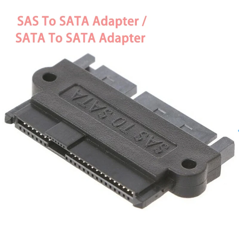 6Gbps SFF 8482 SAS To SATA 180 Degree Angle Computer Adapter Converter Straight Head SFF-8482 Durable Portable For PC 1PC