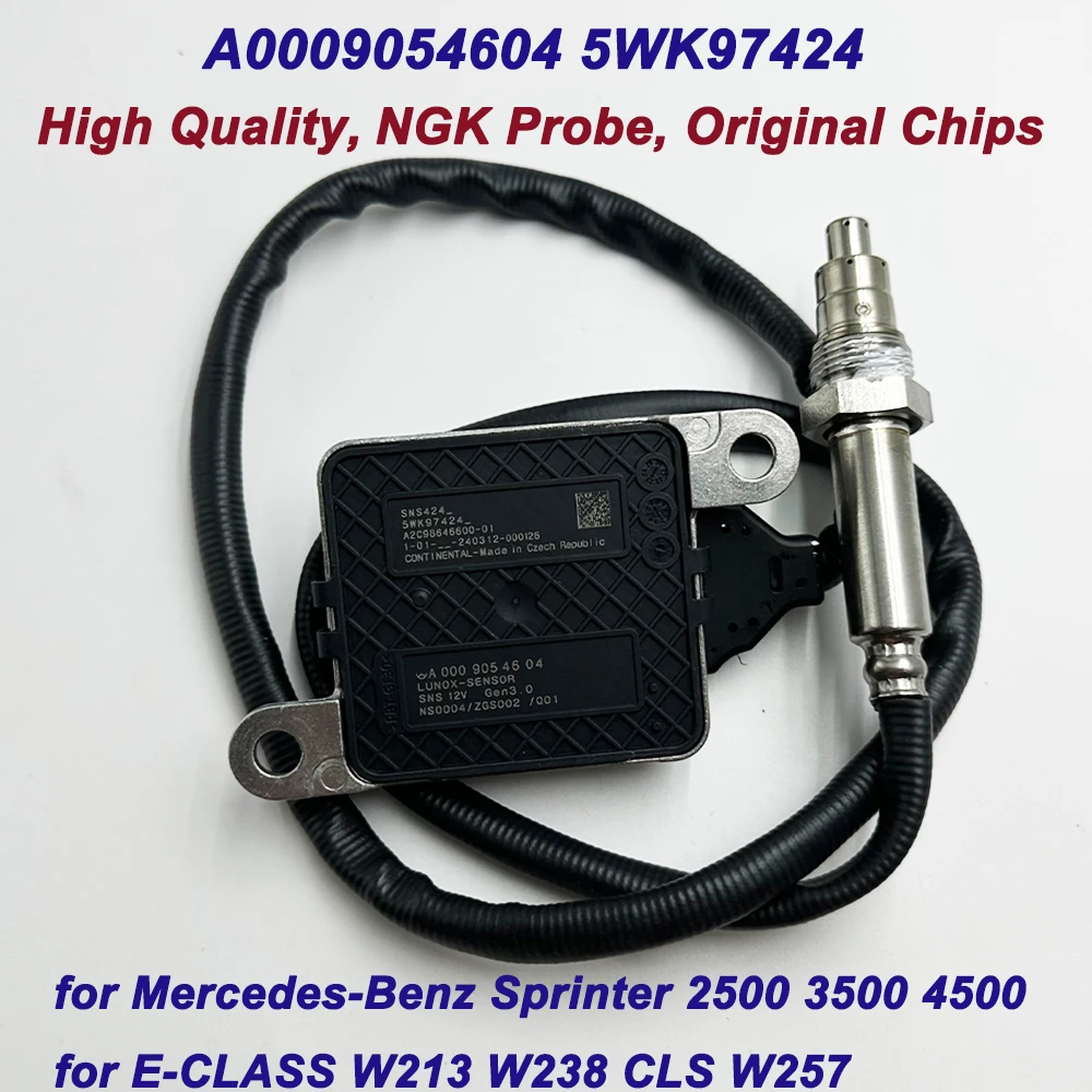 

OE A0009054604 High Quality for NGK Probe Nox Sensor A0009059112 5WK97424 For Mercedes-Benz Sprinter 2500 E-CLASS W213 CLS W257