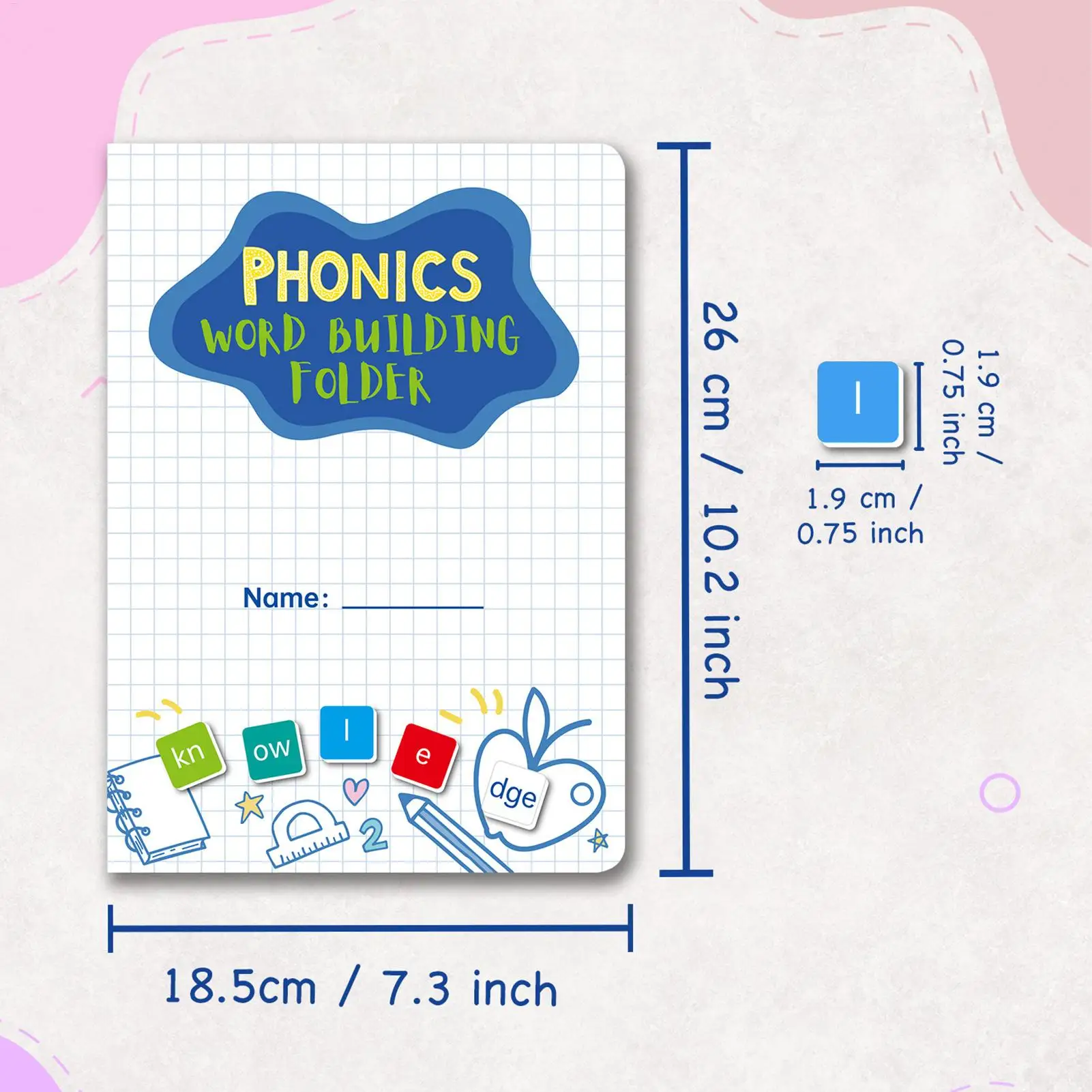 Letter Tiles For Phonics And Spelling Complete Magnetic Educational Interactive Learn To Read Phonics Games For Kids Boys view 6
