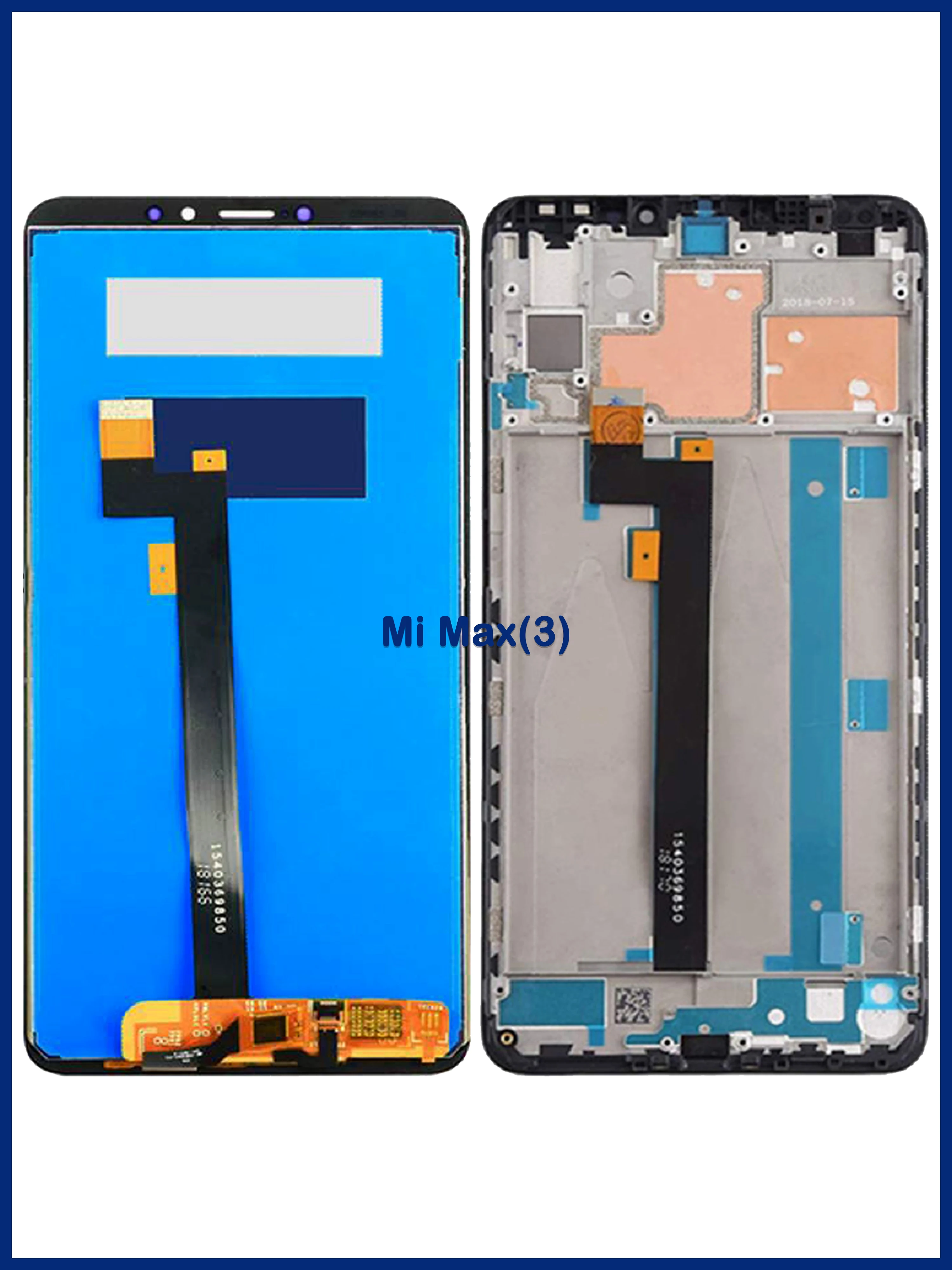 Original LCD For XiaoMi Mi Max1 Max 2 Max 3 LCD Display Touch Screen Digitizer Assembly For XiaoMi Max1 Max2 Max3 LCD With Frame