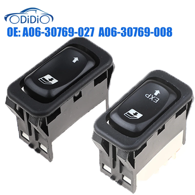 ODiDiO A06-30769-008 A06-30769-027 10 Pins Single Power Window Switch For Freightliner Columbia 2001-2011