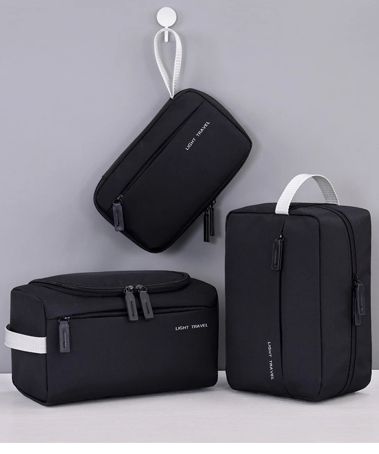 Tragbare Kulturtasche, multifunktionale Aufbewahrungstasche mit großem Fassungsvermögen, leichte Make-up-Tasche, Kosmetik-Organizer, Reiseutensilien – Detail 5