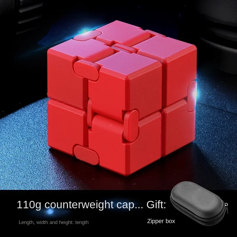 Infinite Cube Fidget Toy Flip, cubos de dedo de Metal de plástico antiestrés, ansiedad EDC para adultos y niños, autismo, TDAH