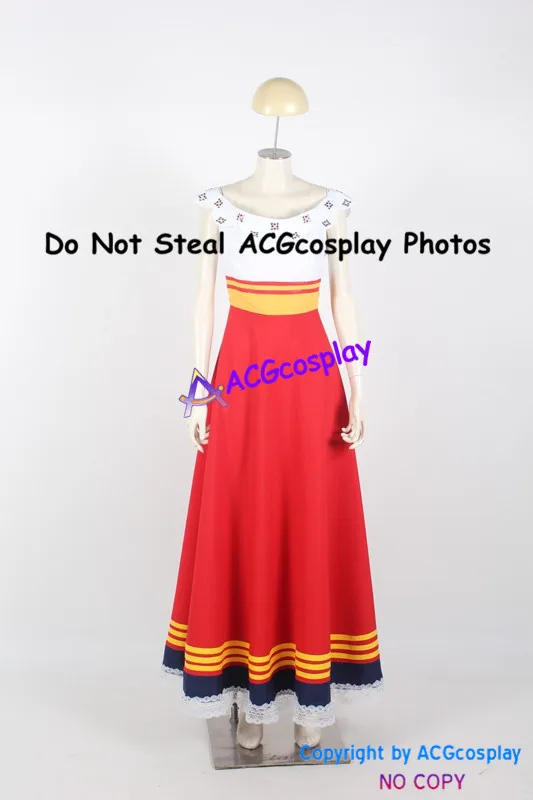 

The Book of Life Maria Posada Cosplay Costume dress acgcosplay dress