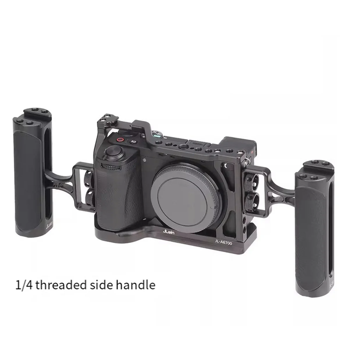 JLwin Camera Rabbit Cage for Sony A6700 Camera Rabbit Cage Expansion Frame Kit Vertical Shooting Handle Rabbit Cage