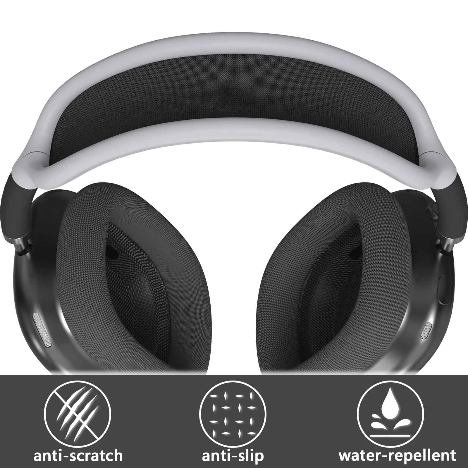 Geekria funda de silicona para diadema, Compatible con AirPods Max, Protector de diadema para auriculares