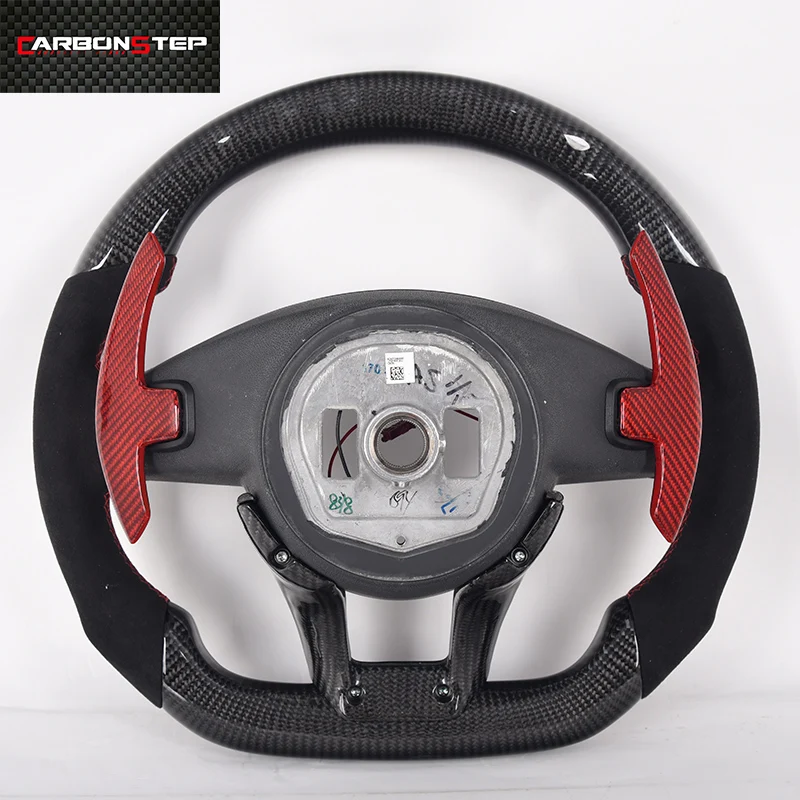 Custom Gloss Carbon Fiber Steering Wheel for Benz a B C E Class GLA GLC GLE CLA AMG
