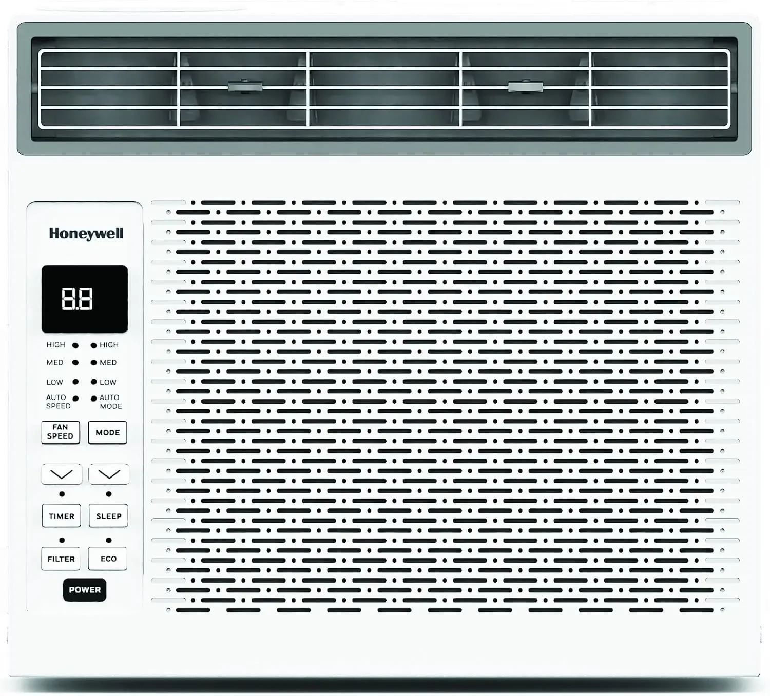 6,000 BTU Digital Window Air Conditioner, Remote, 4 Modes, Eco, 250 sq ft Coverage