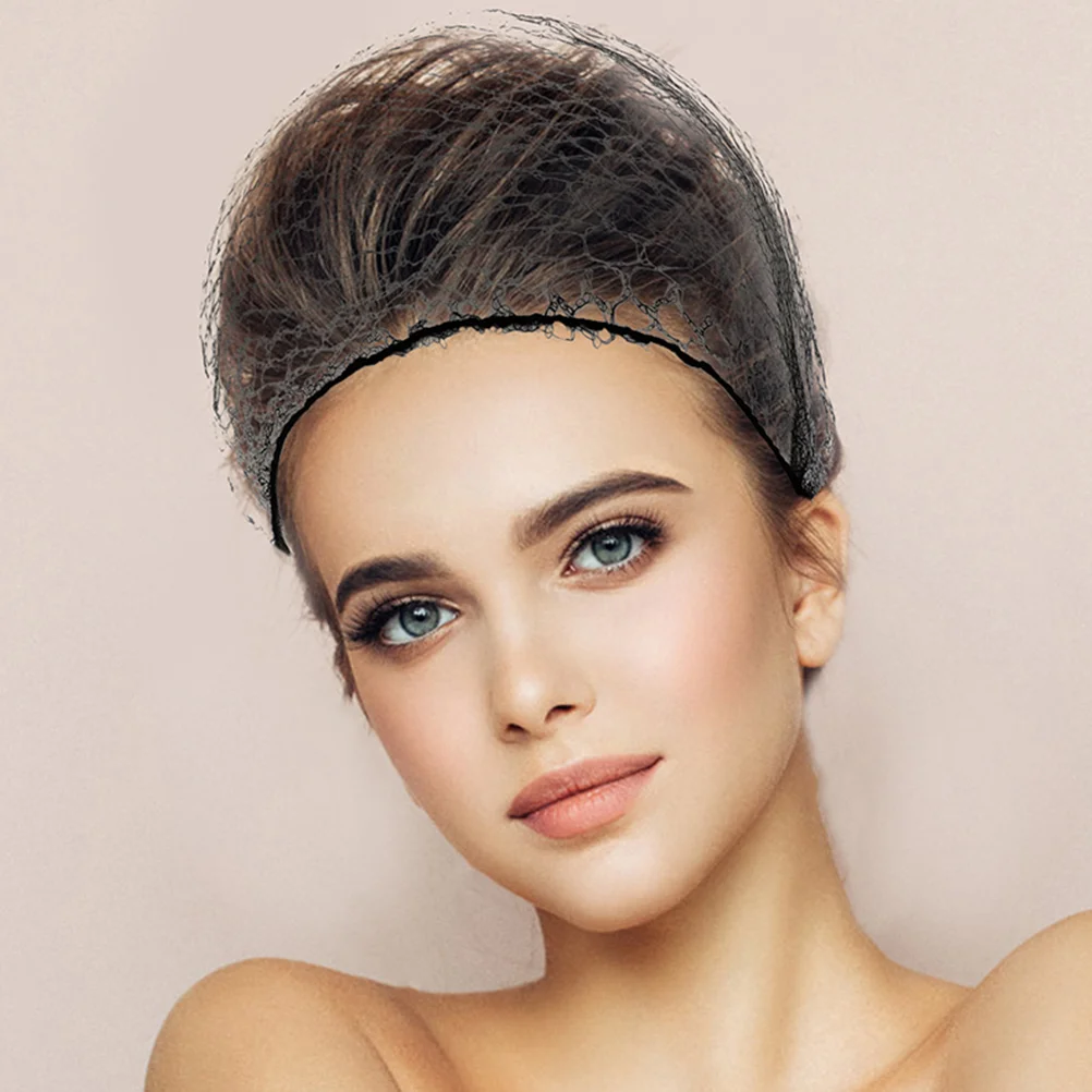 

60pcs Invisible Hair Net for Women Reusable Elastic Bun Hairnet Styling Accessory Ballet Dance Nurse Hotel Stewardess Mesh