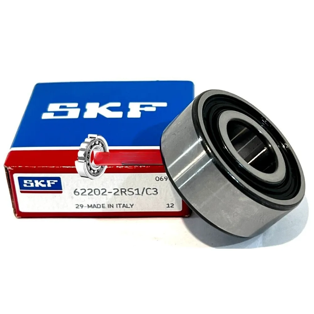 SKF 62202-2RS1 C3 Single Row Ball Bearing 15x35x14 (mm)