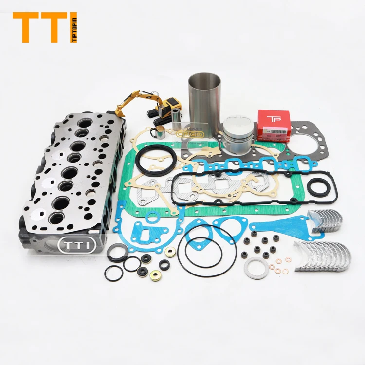 1DZ Cylinder Piston Valve Seat 1DZ-1 1DZ-2 14B 2L Engine Cylinder Liner Kit Gasket Cylinder Head For Toyota