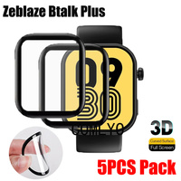 5PCS Pack For Zeblaze Btalk Plus Smart watch 3D Screen Protector Protective Full Cover Film Curved Soft Films