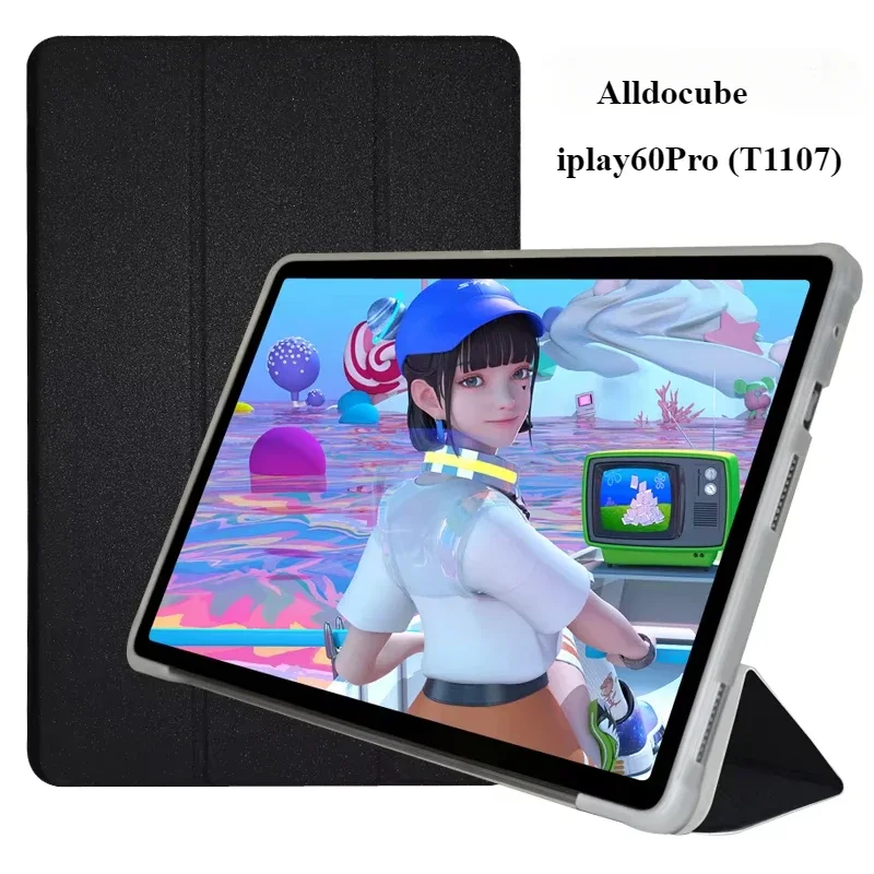 

Funda For Alldocube IPLAY60PRO (T1107) 11" Tablet PC Slim Tri-Folding Stand Cover Case with TPU Back Shell