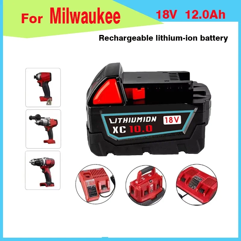 for Milwaukee18V Battery replacement  Milwaukee M18 XC48-11-1860 48-11-1850 48-11-1840 48-11-1820 rechargeable lithium Battery