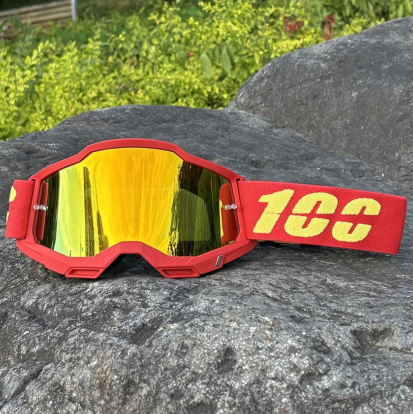 100 Motorrad Brille Männer Motocross Brille Helm MX Moto Dirt Bike ATV Ski Outdoor Sport Glas Roller Googles Maske Radfahren