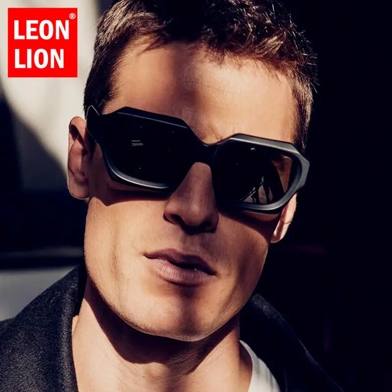 

LeonLion 2023 Irregular Retro Sunglasses Men Small Square Eyewear Men/Women Luxury Brand Glasses Men UV400 Gafas De Sol Mujer