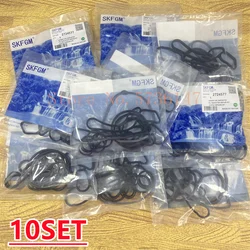10Set Cooling System Seal Oil Cooler Gasket Seals OEM# 2724577 24445723 55354071 55354072 For Chevrolet Cruze Sonic Astra Zafira