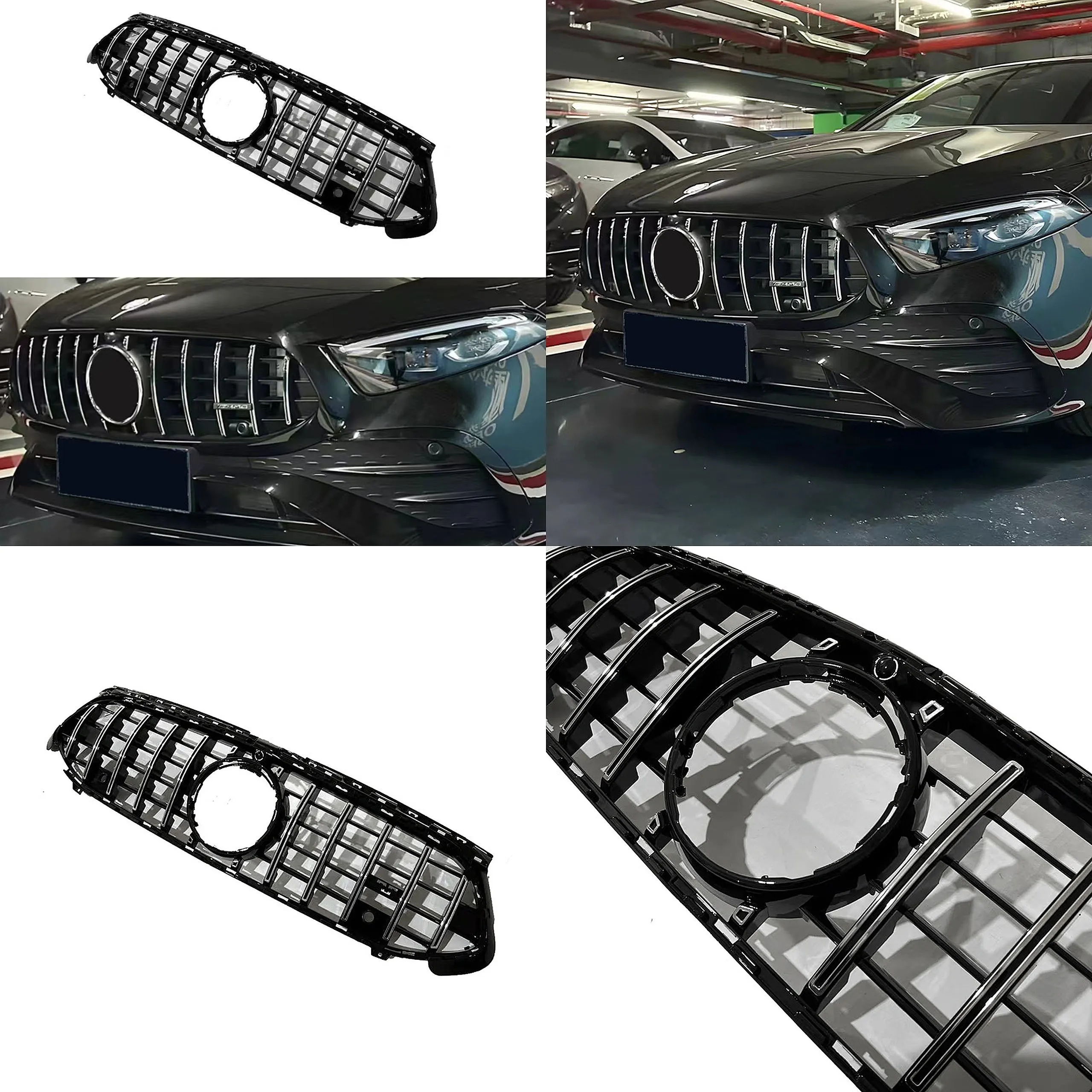 

2023-2025 Mercedes A-Class W177 GT Grille Front Bumper ABS Replacement