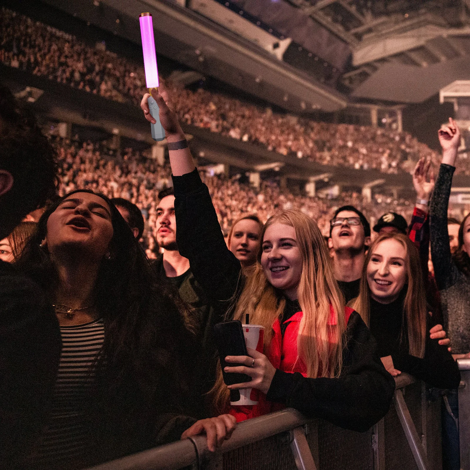 

High Brightness Flashing Glow Stick Multi-Color 15 Color Rgb LED Light Wand Concert Party Stick Light Wand