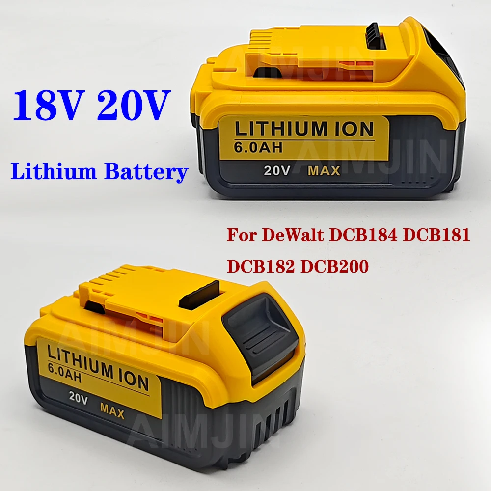 

6000mAh 20V for Dewalt Power Tool Battery DCB206 20V Battery DCB206 20V Battery DCB205 DCB200