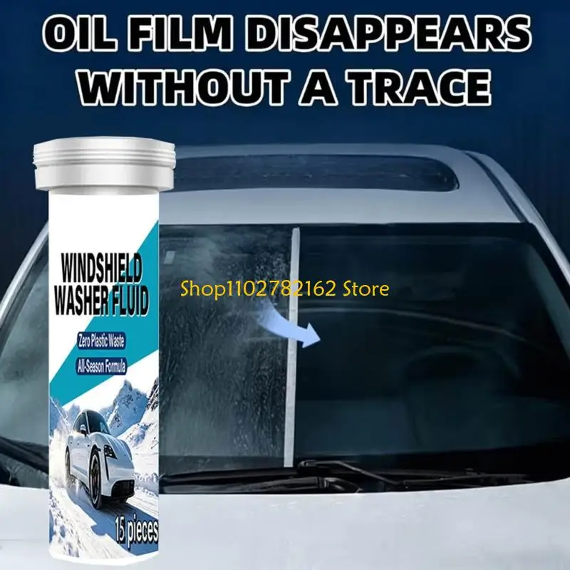 547B Pack Of 15 Car Windshield Washer Tablets Concentrated Formula for Season Use