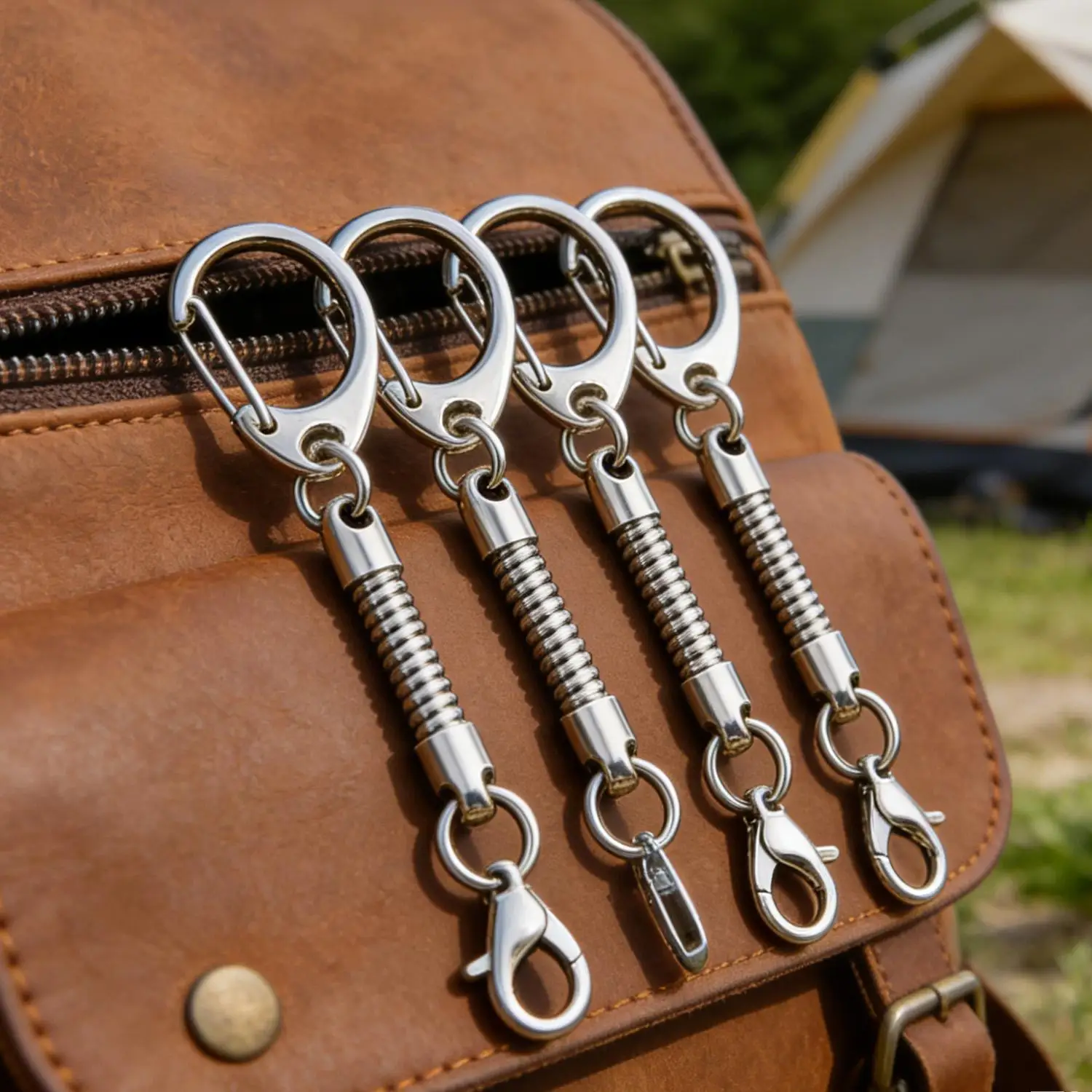 10-50 Stück Metall-Schlangenketten-Schlüsselanhänger mit Karabinerhaken für Schlüssel, DIY-Schmuckherstellung, Anhänger, Taschenanhänger, Zubehör – Detail 11