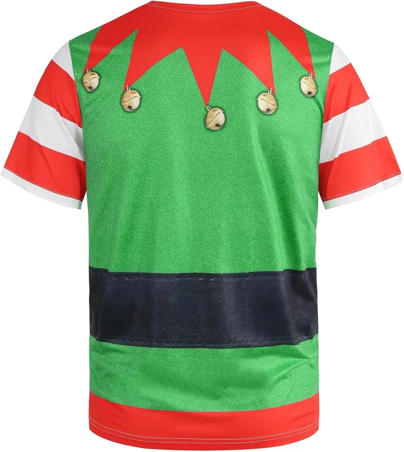 Lustiges Lebkuchen-Cosplay T-Shirt Herrenkleidung Festival Mode Lässige T-Shirts 3D-Druck Musterdesign Street Personality Tee – Detail 6