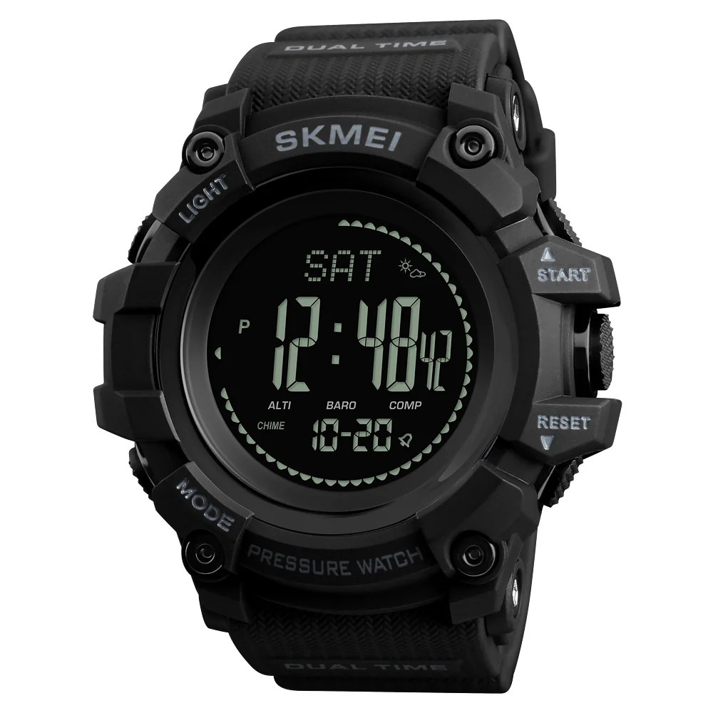 Fotografia 5: SKMEI 1358 Relógio masculino à prova de choque Jam Tangan Sport Digital Compass Relógio de pulso para escalada