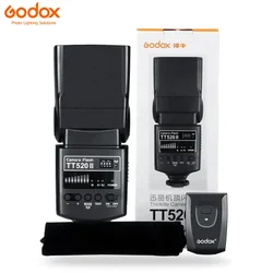 Godox TT520 On-Camera Flash Electronic Speedlite+AT-16 2.4G Wireless Trigger Transmitter Guide S1 S2 Mode for Canon Nikon Pentax