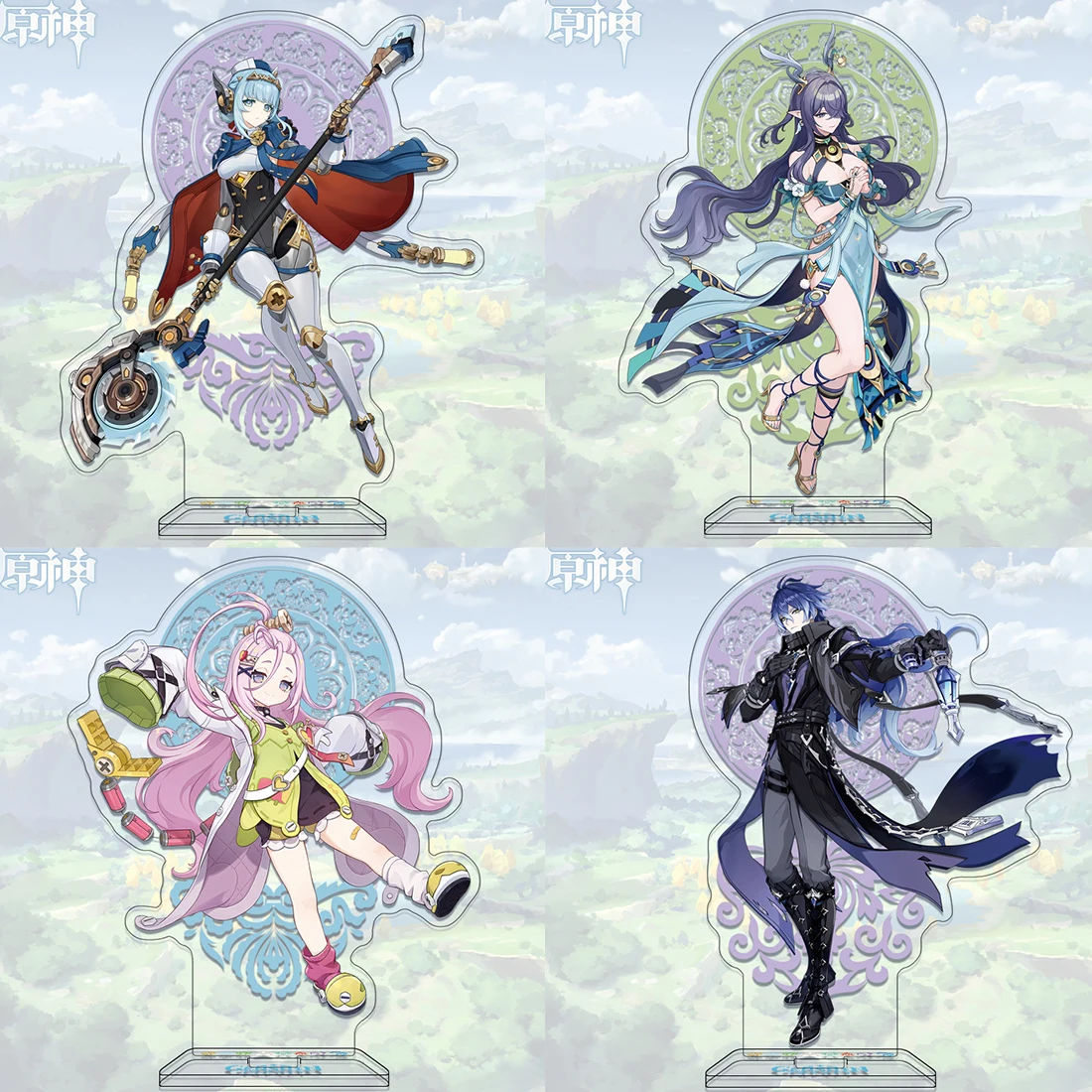 

Genshin Impact Nod Krai Series Lauma Flins Ineffa Aino Skirk 16cm Hd Жесткая матовая двухсторонняя табличка из ПВХ Орнамент Аниме Перифейс