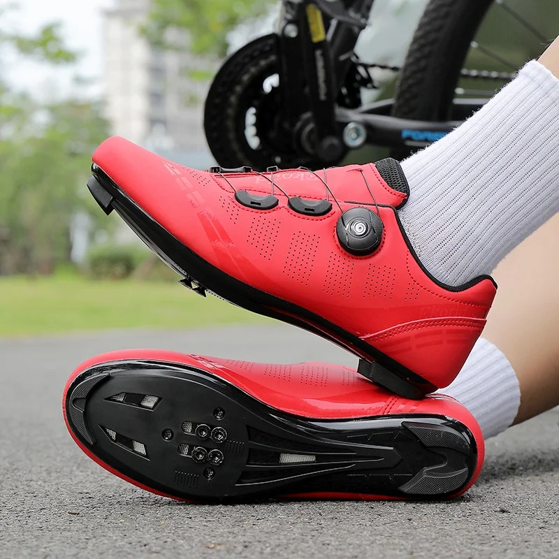 Herren-Mountainbike-Schuhe MTB, atmungsaktiv, rutschfest, hohe Härte, geeignet für Outdoor-Straßenrennen, Mountain-Offroad-Fahren 37-46 – Detail 29