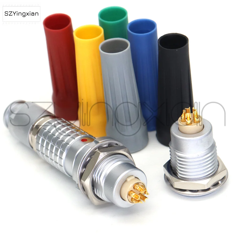 1B FGG E CG EGG Aviation Metal Connector 2 3 4 5 6 7 8 10 12 14 16 Pin Push Pull Self Locking Plug and Socket Red Black Blue