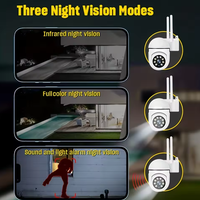 Wifi IP Camera 2MP Outdoor Security Surveillance Cameras AI Human Tracking Two Way Audio 4X Digital Zoom Night Vision Full Color